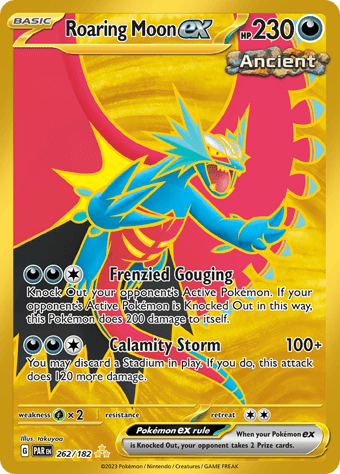 Roaring Moon ex Paradox Rift Pokemon Card