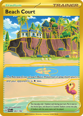 Beach Court Paradox Rift Pokemon Card