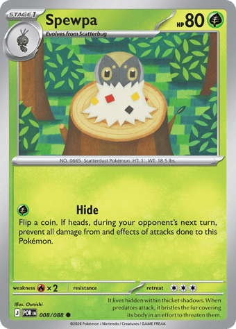Spewpa Perfect Order Pokemon Card