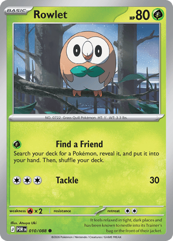 Rowlet Perfect Order Pokemon Card
