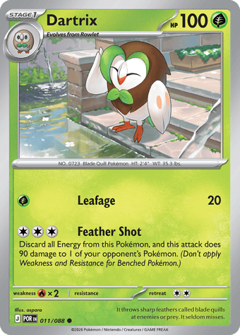 Dartrix Perfect Order Pokemon Card