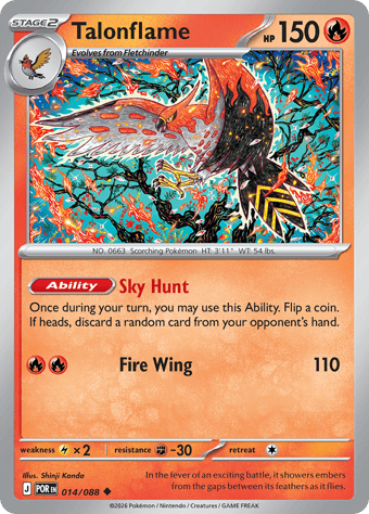 Talonflame Perfect Order Pokemon Card