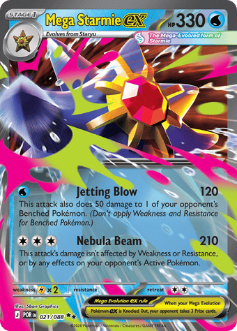 Mega Starmie EX Perfect Order Pokemon Card