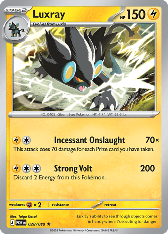 Luxray Perfect Order Pokemon Card