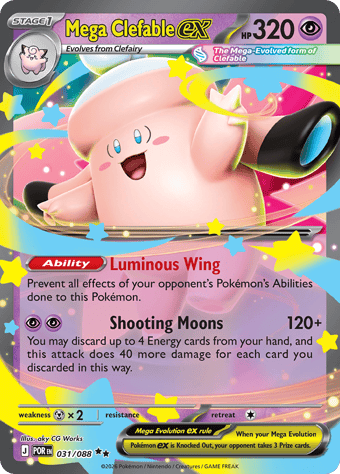 Mega Clefable EX Perfect Order Pokemon Card