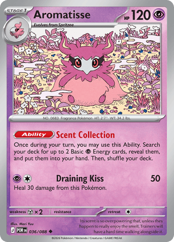 Aromatisse Perfect Order Pokemon Card
