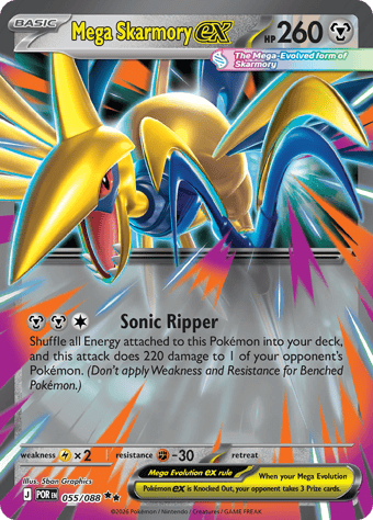 Mega Skarmory EX Perfect Order Pokemon Card