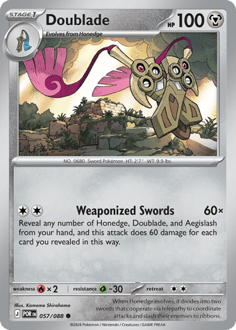 Doublade Perfect Order Pokemon Card