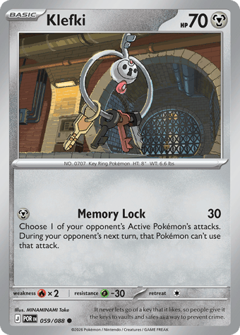 Klefki Perfect Order Pokemon Card