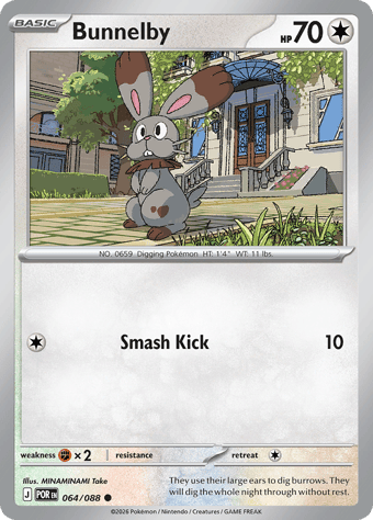 Bunnelby Perfect Order Pokemon Card