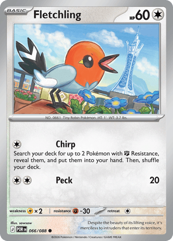 Fletchling Perfect Order Pokemon Card