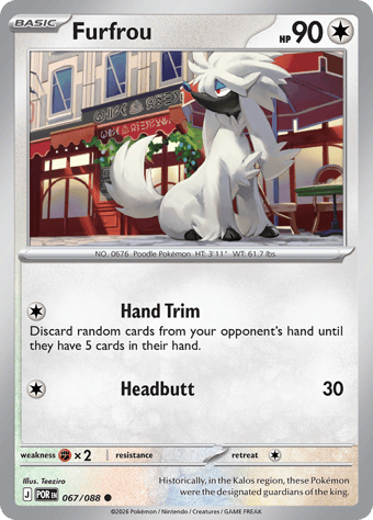 Furfrou Perfect Order Pokemon Card