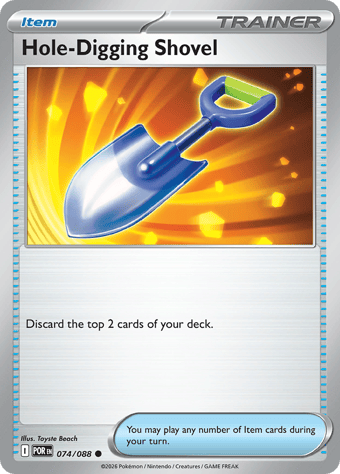 Hole-Digging Shovel Perfect Order Pokemon Card
