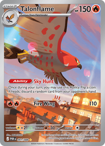 Talonflame Perfect Order Pokemon Card