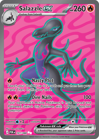 Salazzle EX Perfect Order Pokemon Card