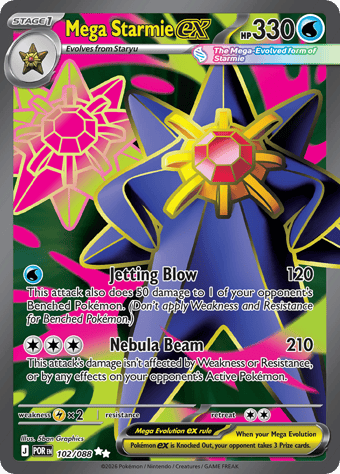 Mega Starmie EX Perfect Order Pokemon Card