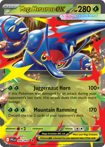 Mega Heracross EX Phantasmal Flames Pokemon Card
