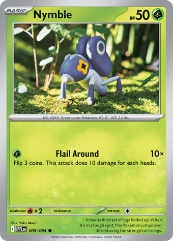Nymble Phantasmal Flames Pokemon Card