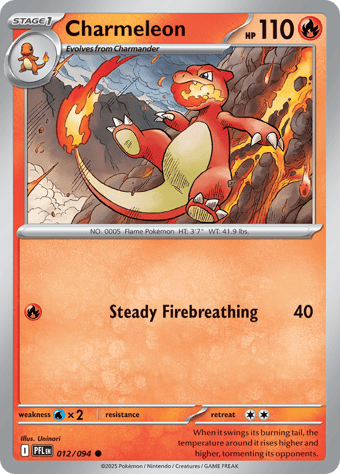 Charmeleon Phantasmal Flames Pokemon Card