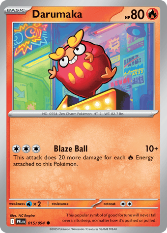 Darumaka Phantasmal Flames Pokemon Card