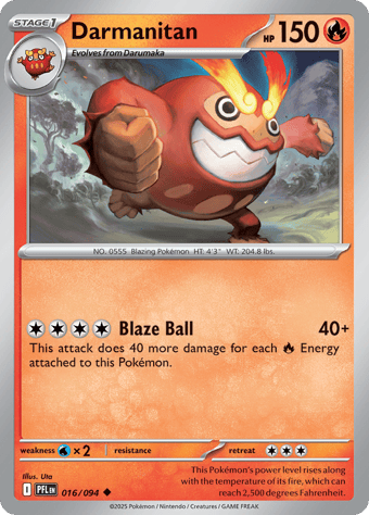 Darmanitan Phantasmal Flames Pokemon Card