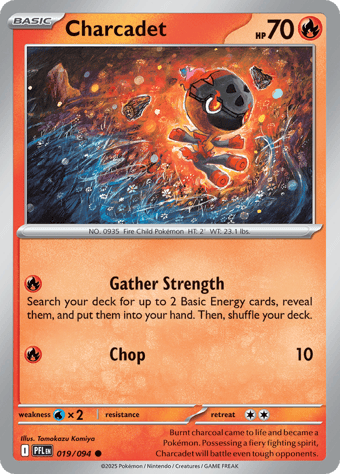 Charcadet Phantasmal Flames Pokemon Card