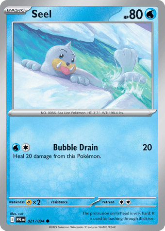 Seel Phantasmal Flames Pokemon Card