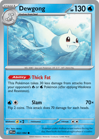Dewgong Phantasmal Flames Pokemon Card