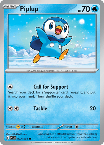 Piplup Phantasmal Flames Pokemon Card