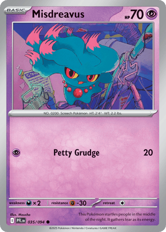 Misdreavus Phantasmal Flames Pokemon Card