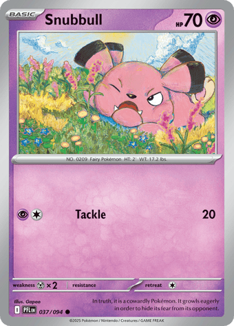 Snubbull Phantasmal Flames Pokemon Card