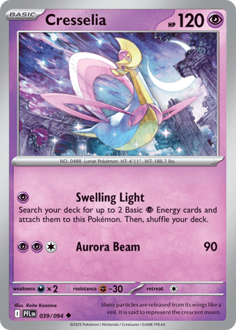 Cresselia Phantasmal Flames Pokemon Card