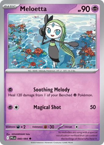 Meloetta Phantasmal Flames Pokemon Card