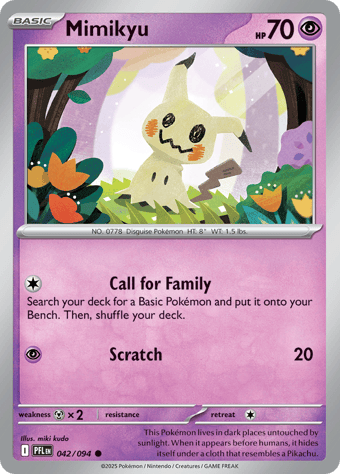 Mimikyu Phantasmal Flames Pokemon Card