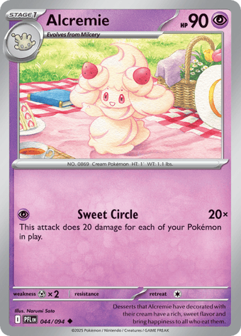 Alcremie Phantasmal Flames Pokemon Card