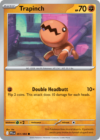 Trapinch Phantasmal Flames Pokemon Card