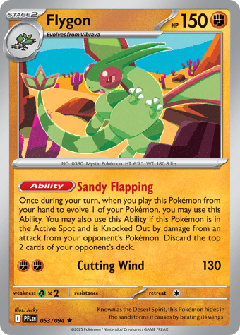 Flygon Phantasmal Flames Pokemon Card