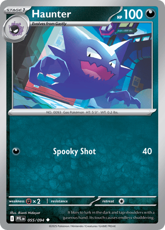 Haunter Phantasmal Flames Pokemon Card
