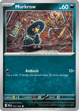 Murkrow Phantasmal Flames Pokemon Card