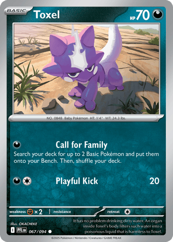 Toxel Phantasmal Flames Pokemon Card
