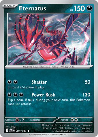 Eternatus Phantasmal Flames Pokemon Card
