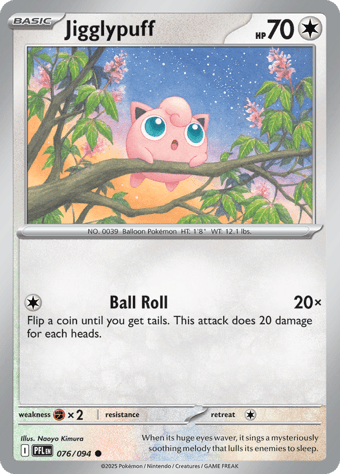 Jigglypuff Phantasmal Flames Pokemon Card