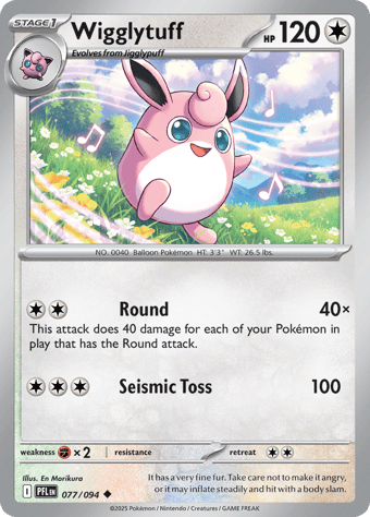 Wigglytuff Phantasmal Flames Pokemon Card