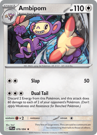 Ambipom Phantasmal Flames Pokemon Card