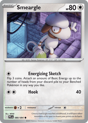 Smeargle Phantasmal Flames Pokemon Card