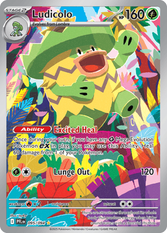 Ludicolo Phantasmal Flames Pokemon Card