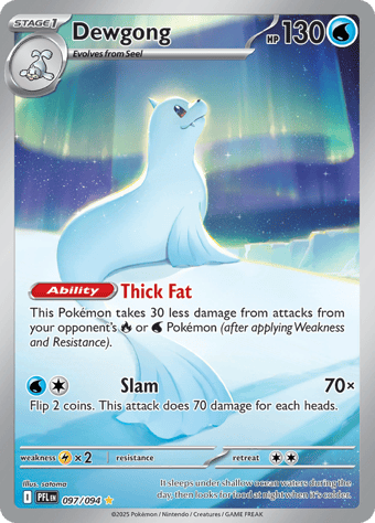 Dewgong Phantasmal Flames Pokemon Card