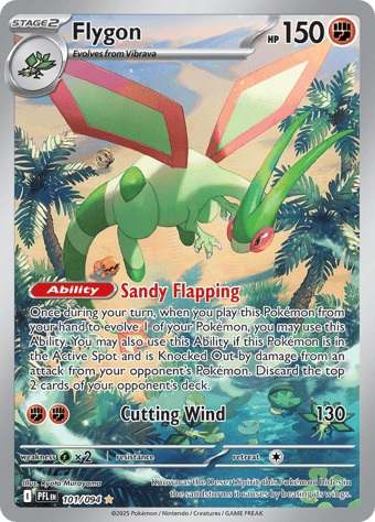 Flygon Phantasmal Flames Pokemon Card