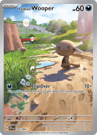 Paldean Wooper Phantasmal Flames Pokemon Card