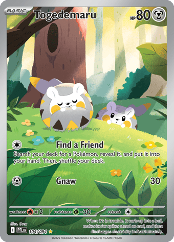 Togedemaru Phantasmal Flames Pokemon Card
